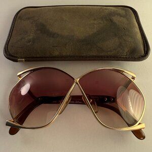 CHRISTIAN DIOR BUTTERFLY SUNGLASSES VINTAGE c1970's